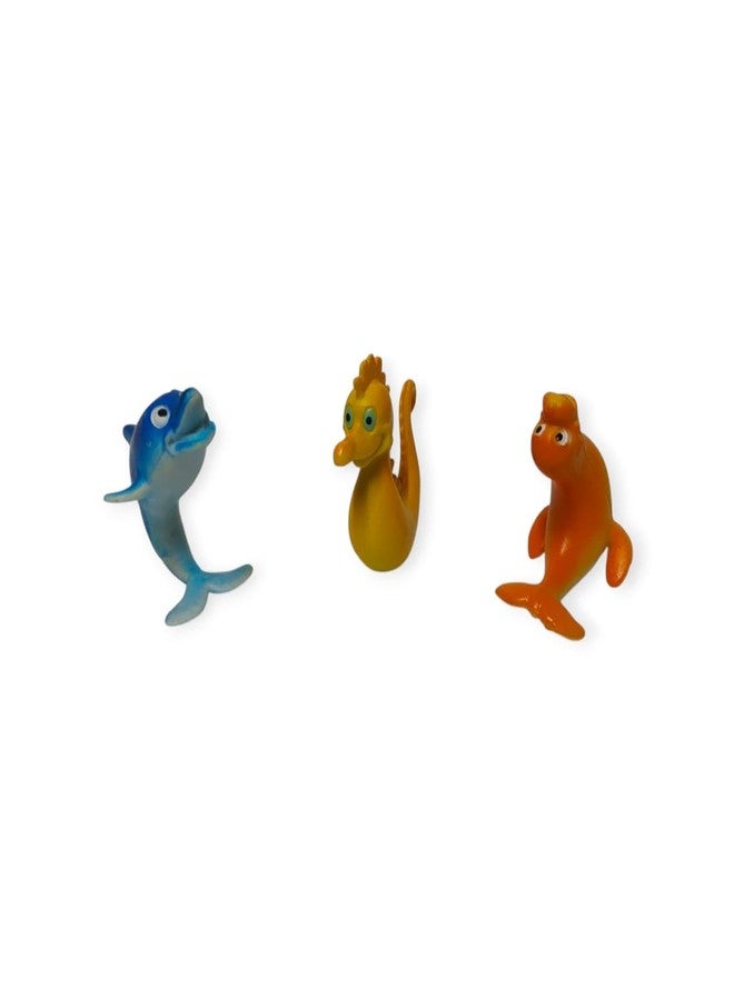 DIMAZO Small Kids Sea & Wild Animal Toys Sets for Fun, Educational, Spark Imagination and Learning (Multi Choice Sets) (Ocean Animals) 12pcs - Image 3